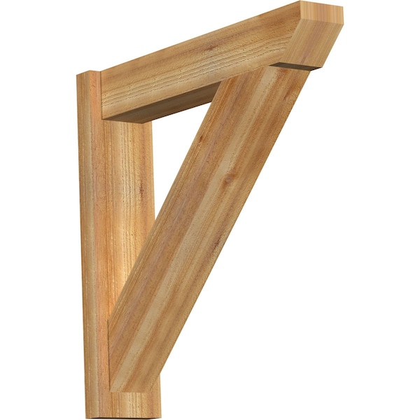 Ekena Millwork Traditional Slat Rough Sawn Outlooker, Western Red Cedar, 6"W x 28"D x 28"H OUT06X28X28TRA06RWR - main
